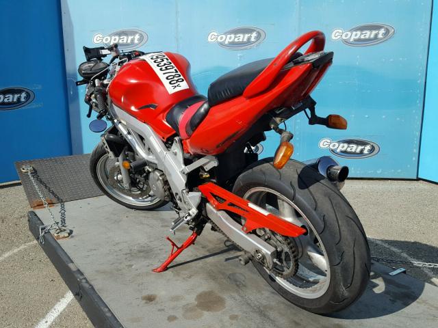 JS1VP53A142103807 - 2004 SUZUKI SV650 RED photo 3