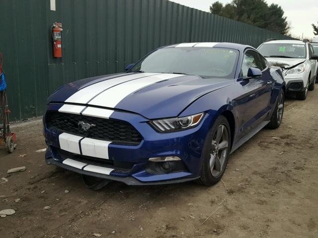 1FA6P8AM7G5308906 - 2016 FORD MUSTANG BLUE photo 2