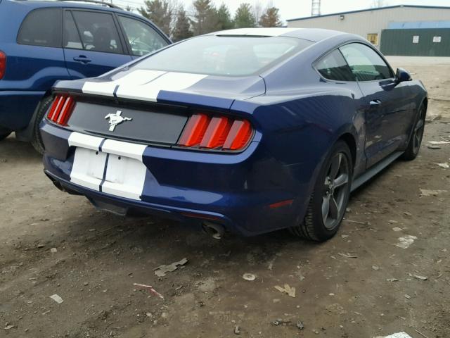 1FA6P8AM7G5308906 - 2016 FORD MUSTANG BLUE photo 4