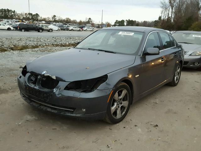 WBANV93518CZ61832 - 2008 BMW 535 XI GRAY photo 2