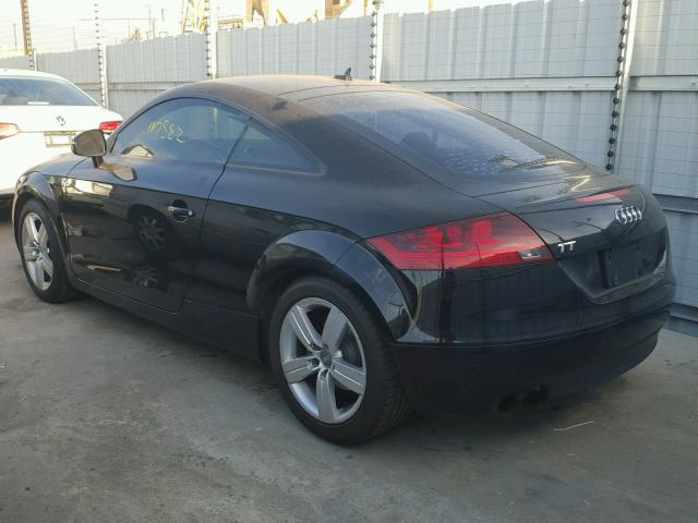 TRUAF38J081031598 - 2008 AUDI TT 2.0T BLACK photo 3