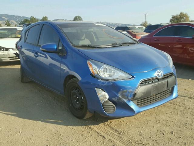 JTDKDTB32G1139248 - 2016 TOYOTA PRIUS C BLUE photo 1