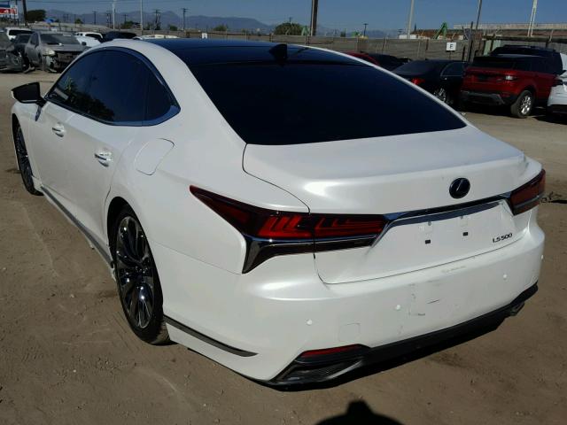 JTHB5LFF1J5000535 - 2018 LEXUS LS 500 WHITE photo 3