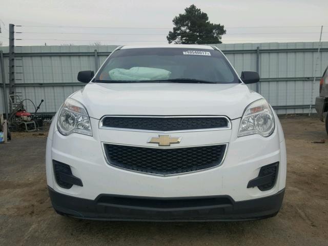 1GNALAEKXEZ103142 - 2014 CHEVROLET EQUINOX LS WHITE photo 9