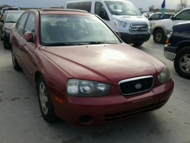 KMHDN45D12U370094 - 2002 HYUNDAI ELANTRA GL RED photo 1