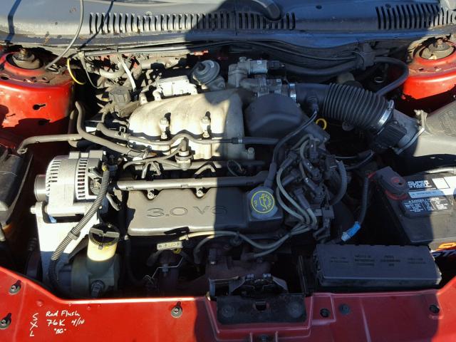 1MEFM50U6WG652036 - 1998 MERCURY SABLE GS RED photo 7