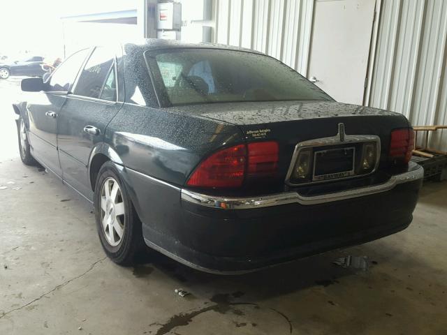 1LNHM86SX2Y624533 - 2002 LINCOLN LS GREEN photo 3