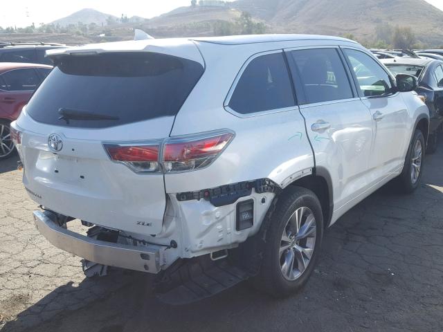 5TDKKRFH1FS109450 - 2015 TOYOTA HIGHLANDER თეთრი ფოტო 4