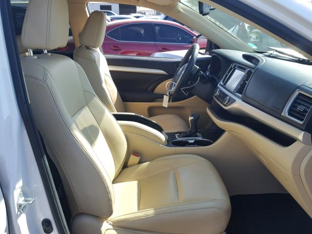 5TDKKRFH1FS109450 - 2015 TOYOTA HIGHLANDER თეთრი ფოტო 5