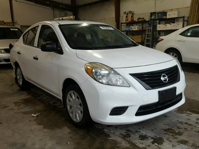 3N1CN7AP9CL899874 - 2012 NISSAN VERSA S WHITE photo 1