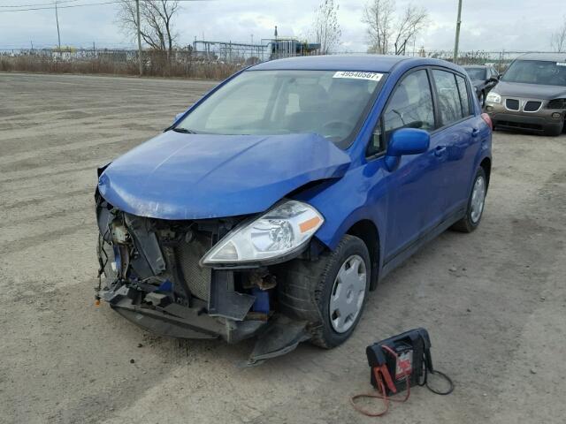 3N1BC13E08L418380 - 2008 NISSAN VERSA S BLUE photo 2