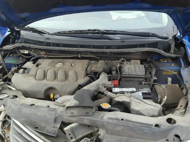 3N1BC13E08L418380 - 2008 NISSAN VERSA S BLUE photo 7