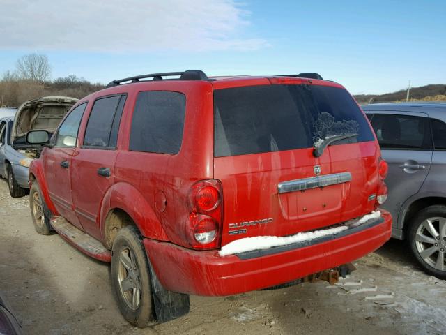 1D4HB58D64F141484 - 2004 DODGE DURANGO LI RED photo 3