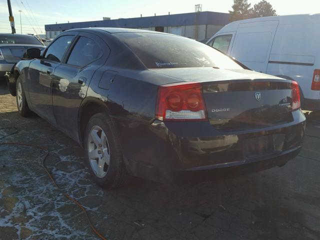 2B3KA43D39H608570 - 2009 DODGE CHARGER BLACK photo 3