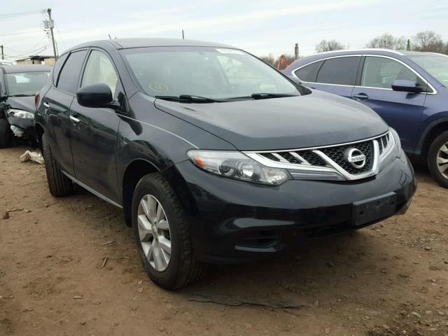 JN8AZ1MWXCW234358 - 2012 NISSAN MURANO S BLACK photo 1