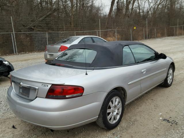 1C3EL75R85N621966 - 2005 CHRYSLER SEBRING GT SILVER photo 4