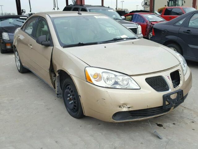 1G2ZF57B484108284 - 2008 PONTIAC G6 VALUE L TAN photo 1