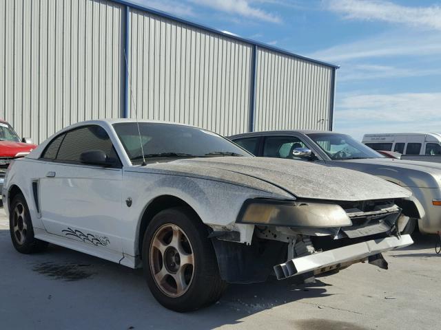 1FAFP40614F164383 - 2004 FORD MUSTANG WHITE photo 1