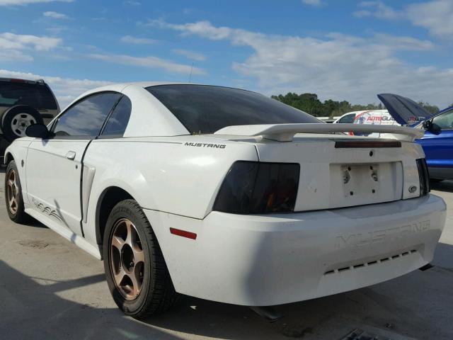 1FAFP40614F164383 - 2004 FORD MUSTANG WHITE photo 3