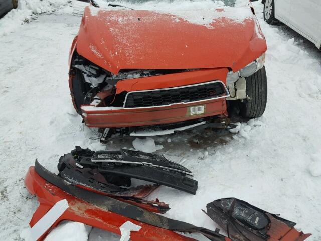 1G1JB6EH2C4203154 - 2012 CHEVROLET SONIC LS ნარინჯისფერი ფოტო 9