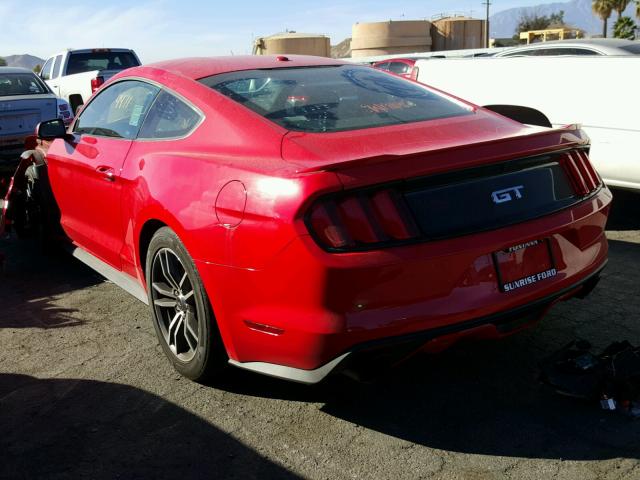 1FA6P8CF4H5225353 - 2017 FORD MUSTANG GT RED photo 3