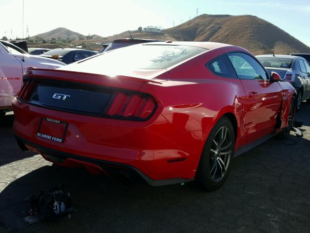 1FA6P8CF4H5225353 - 2017 FORD MUSTANG GT RED photo 4