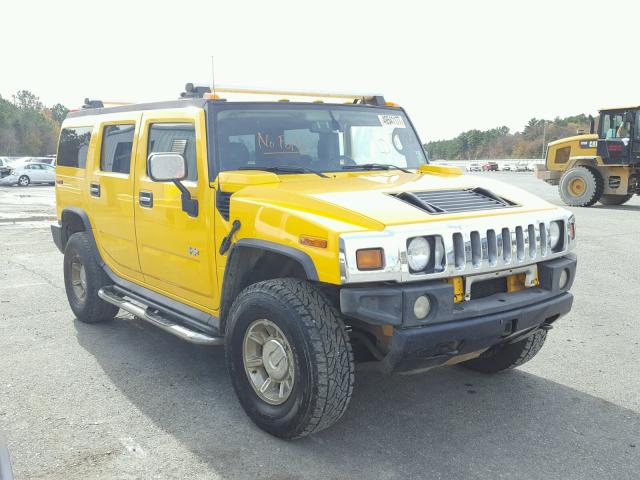 5GRGN23U75H129595 - 2005 HUMMER H2 YELLOW photo 1