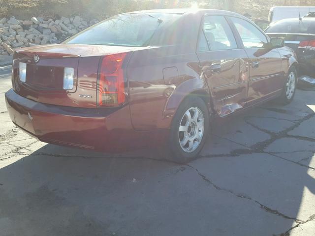 1G6DM57N530119951 - 2003 CADILLAC CTS BURGUNDY photo 4