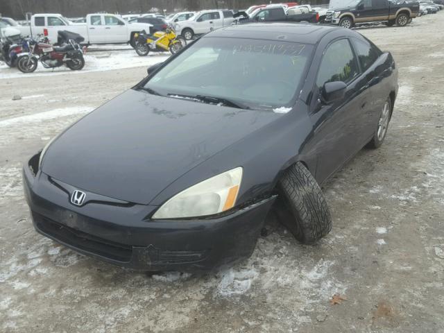 1HGCM82634A011352 - 2004 HONDA ACCORD EX BLACK photo 2