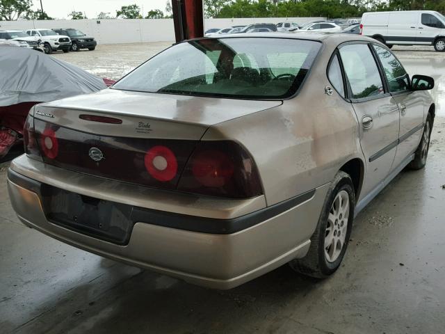 2G1WF52E429186318 - 2002 CHEVROLET IMPALA GOLD photo 4