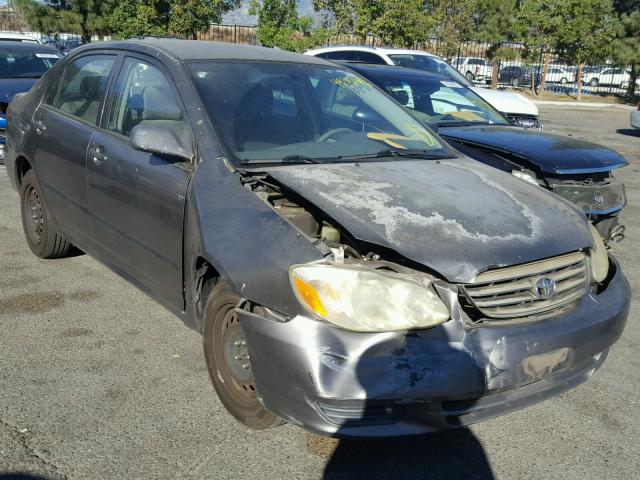 1NXBR32E83Z185593 - 2003 TOYOTA COROLLA CE GRAY photo 1