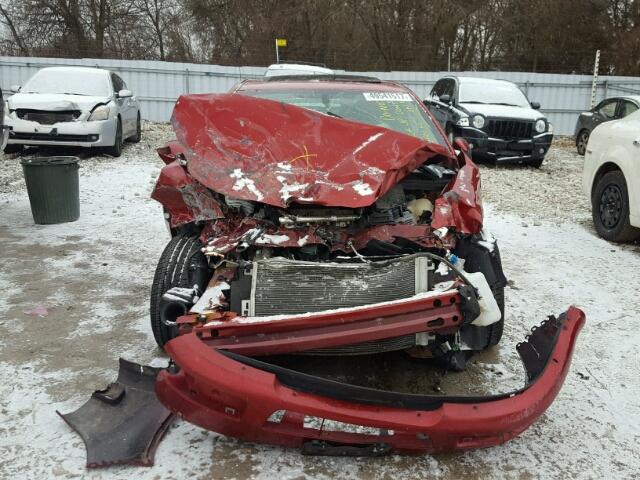 1G1AF1F58A7134512 - 2010 CHEVROLET COBALT 2LT RED photo 9