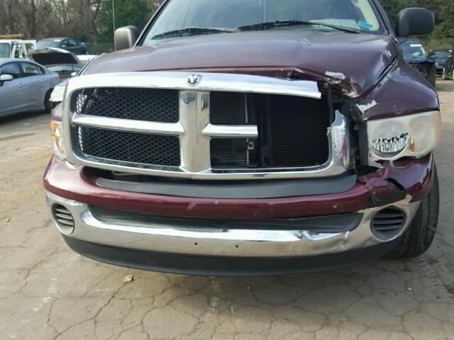 1D7HA18NX2S573698 - 2002 DODGE RAM 1500 BURGUNDY photo 9