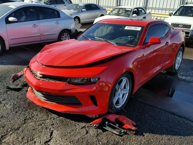 1G1FB1RX6H0123896 - 2017 CHEVROLET CAMARO LT RED photo 2