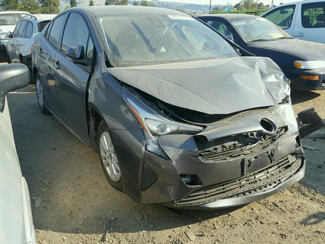 JTDKBRFU4H3033837 - 2017 TOYOTA PRIUS CHARCOAL photo 1