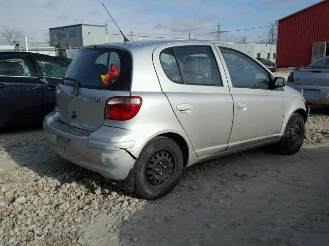 JTDKT123540051352 - 2004 TOYOTA ECHO SILVER photo 4