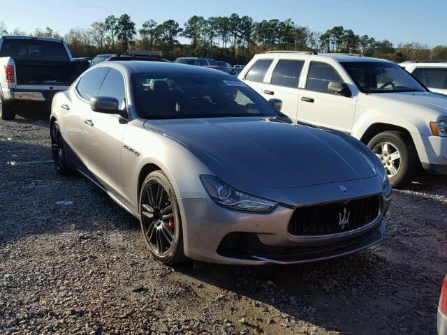 ZAM57RTA0E1092959 - 2014 MASERATI GHIBLI S GRAY photo 1