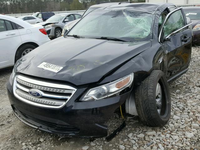 1FAHP2EW5BG185427 - 2011 FORD TAURUS SEL BLACK photo 2