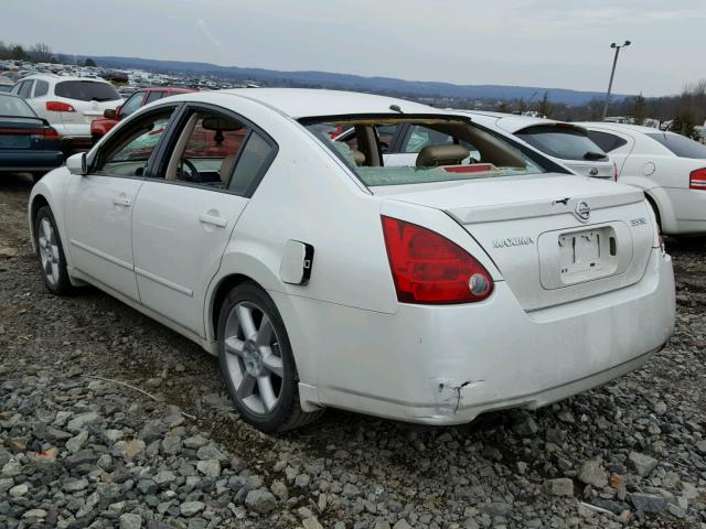 1N4BA41E54C858839 - 2004 NISSAN MAXIMA SE WHITE photo 3