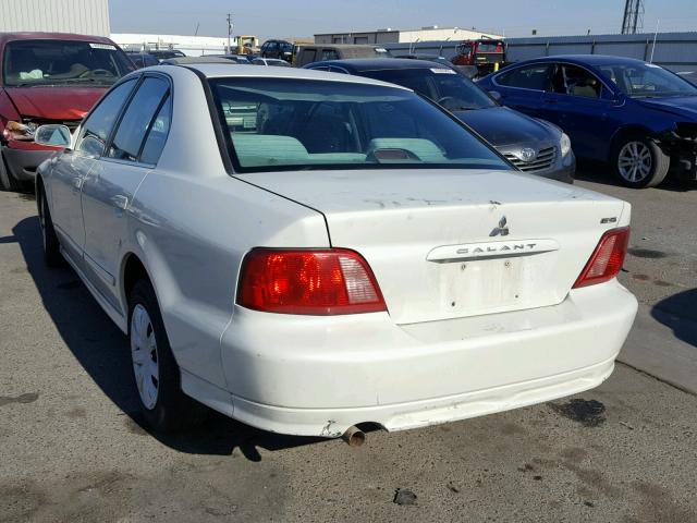 4A3AA46G33E097261 - 2003 MITSUBISHI GALANT ES WHITE photo 3