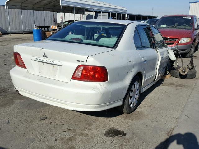 4A3AA46G33E097261 - 2003 MITSUBISHI GALANT ES WHITE photo 4