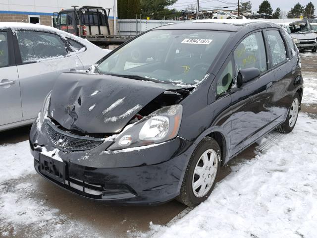 JHMGE8H32DC024266 - 2013 HONDA FIT BLACK photo 2