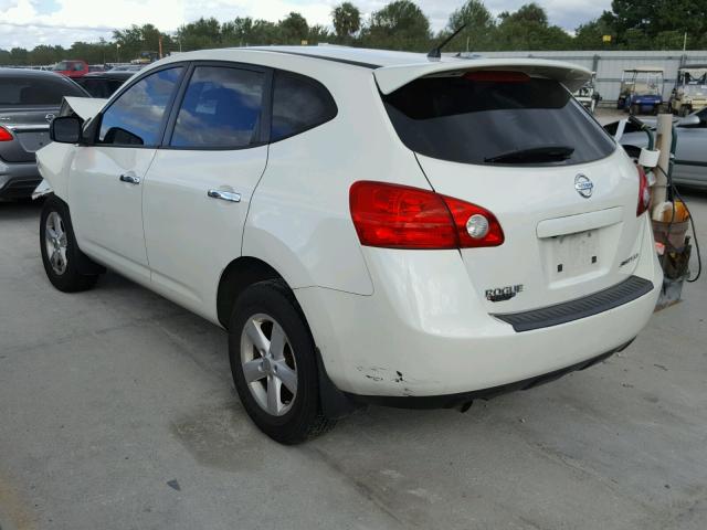 JN8AS5MVXAW131327 - 2010 NISSAN ROGUE S WHITE photo 3