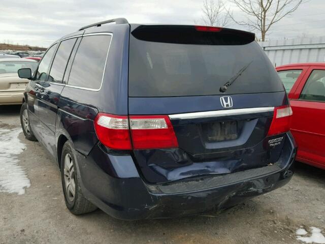 5FNRL38875B508971 - 2005 HONDA ODYSSEY TO BLUE photo 3