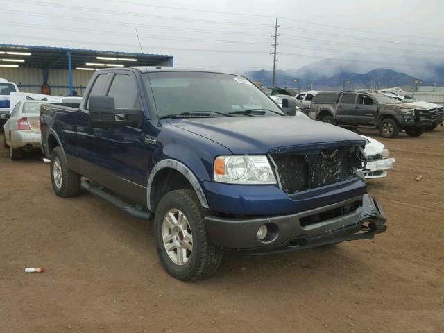 1FTPX14577FA29881 - 2007 FORD F150 BLUE photo 1