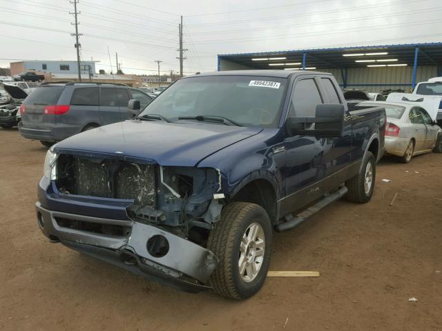 1FTPX14577FA29881 - 2007 FORD F150 BLUE photo 2