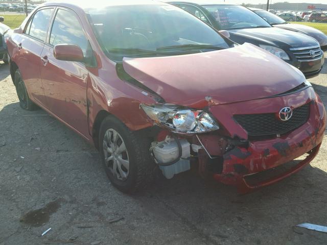 1NXBU40E59Z107157 - 2009 TOYOTA COROLLA BA RED photo 1