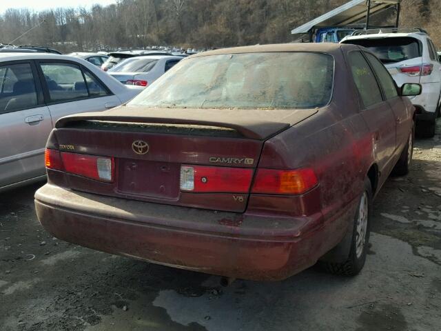 4T1BF22K7YU101327 - 2000 TOYOTA CAMRY LE 红色 照片 4