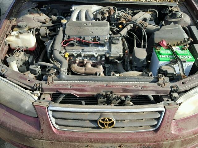 4T1BF22K7YU101327 - 2000 TOYOTA CAMRY LE RED photo 7