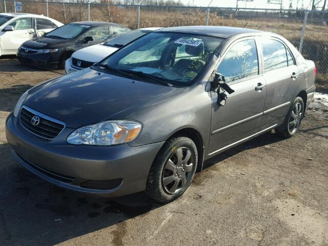 2T1BR32E17C830883 - 2007 TOYOTA COROLLA CE GRAY photo 2